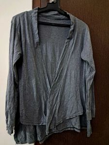 Grey Full Sleeve Shrug