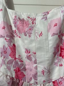 Chic Floral Print A-Line Dress
