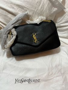 Ysl Classic Black Leather Shoulder Bag