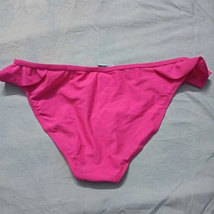 🤎 Ruffled Pink Bikini Bottom
