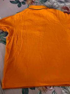 Allen Solly Orange Polo T-Shirt