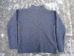 Cozy Grey Mock Neck Sweater