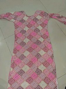 combo of  orange and pink  Printed Kurta