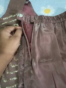 Embellished Brown Kurta Set