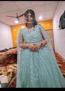 Stunning Embellished Teal Gown
