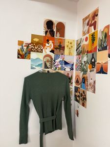 Ribbed Wrap Long Sleeve Top