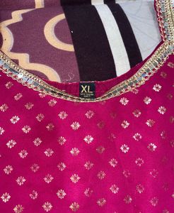 Designer Pink Lehenga Choli with Golden Print