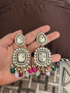 Elegant Kundan Stone Earrings
