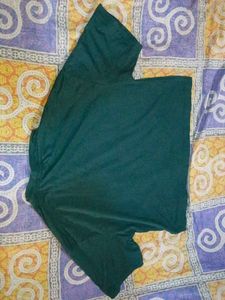 Dark Green Graphic Print T-Shirt