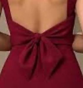 Stunning Red Square Neck Dress
