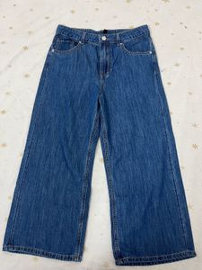 Wide Leg Denim Jeans