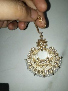 Designer Maang Tikka with Pearls