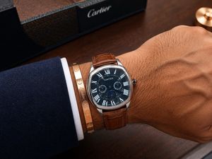 Cartier Watch with Leather Strap