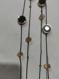 Elegant Black Layered Pendant Necklace