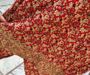Punjabi Red kurti and pant set