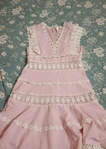 Chic Pink Lace Mini Dress