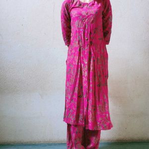Two Piece Pink Kurta Set