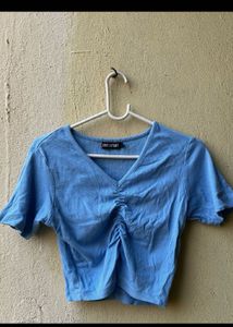 Set Of 2 pinteresty Black and blue V-Neck ribbed