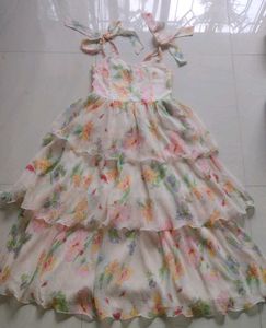 Floral Tiered Ruffle Dress
