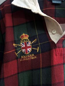 Ralph Lauren Rare vintage Plaid Rugby Shirt
