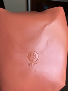 Chic Coral Hobo Bag with Gold Ring Handle
