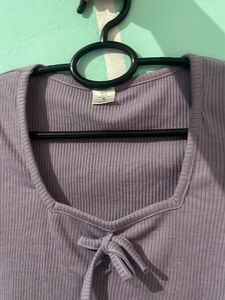 Lavender Crop Top