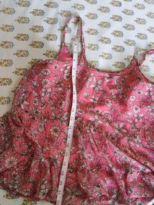 Pink Floral Cami Top