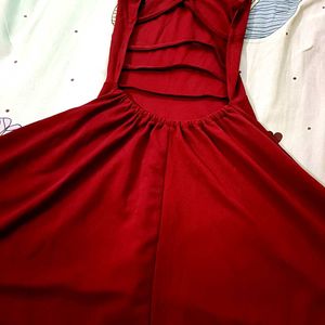 Chic Red Backless Mini Dress