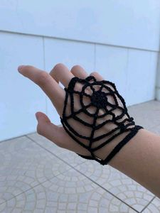 ✩˚⋆🕸️⋆₊✧Crochet Spider Web Gloves✩₊˚⋆🕸️⋆₊✧