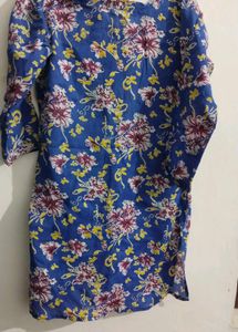 Bohemian Print Kurta with Wooden Buttons