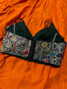 Navratri Orange Lehenga Choli Set