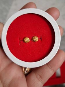 Golden Stud Earrings Gold