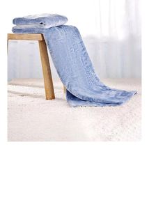 Soft Blue Plush Blanket