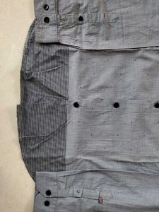 BLACKCOFFEE Grey Patterned Shirt