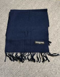 Christian Aujard Navy Scarf