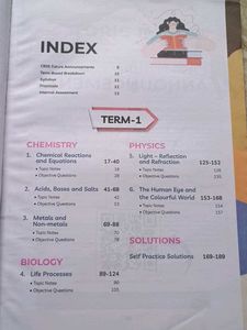 CBSE Class 10 Science Objective Question Bank