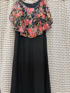 Vibrant Floral Print Dress Material