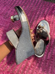 Sparkling Embellished block heels