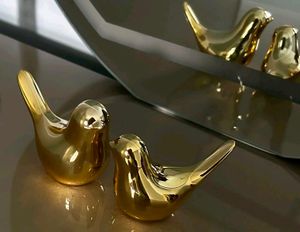 Golden Bird Showpiece Set