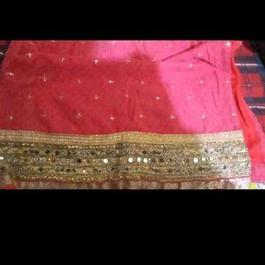 Stunning Pink Mirror Work kurta