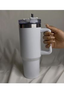 White Insulated Tumbler wdt steelstraw newwdt tag