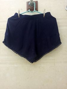 Beautiful Navy Blue Shorts For Women's