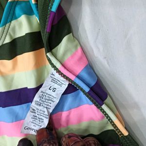 Colorful ⭐Striped Bikini Bottoms