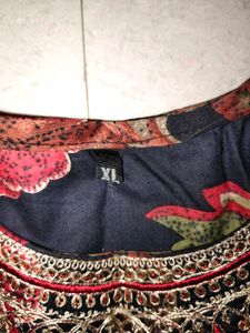 Beautiful Floral Print Ethnic Gown