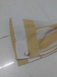 ✨ Trendy Yellow &amp; White Striped Babydoll