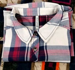 Plaid Button-Down Shirt