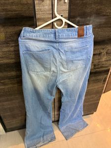 Street9 from myntra  Ripped Wide-Leg Jeans