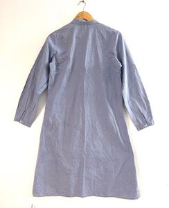 Blue Floral Lace Border Kurta (Women)