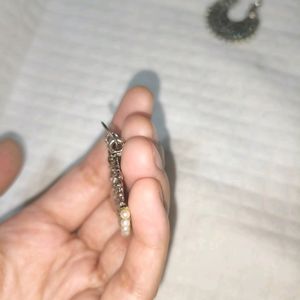 Oxidised Silver Earrings Bali