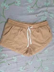 Peach Drawstring Shorts